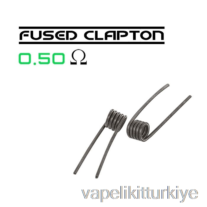 Vape Elektronik Sigara Wotofo Comp Tel - önceden Oluşturulmuş Bobinler 0.5ohm Sigortalı Clapton - 10'lu Paket